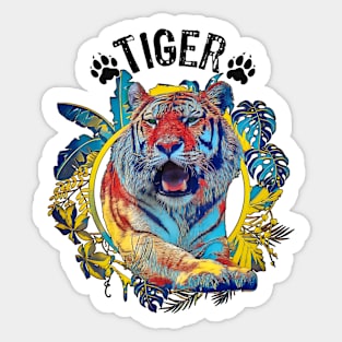 Tiger color power Sticker